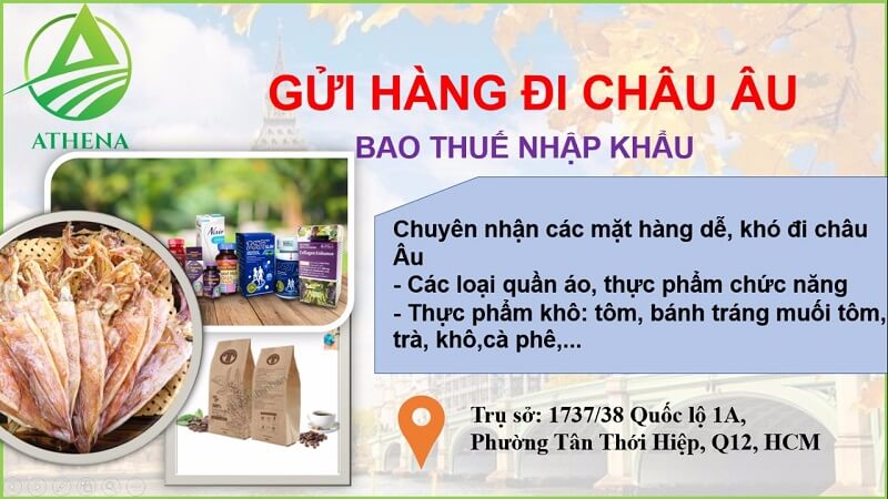 Quy trình gửi thực phẩm sang Ý tại Athena Logistics Quy trình gửi thực phẩm sang Ý tại Athena Logistics
