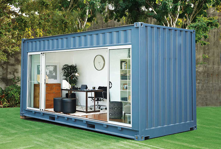 Các bước biến đổi container thành văn phòng