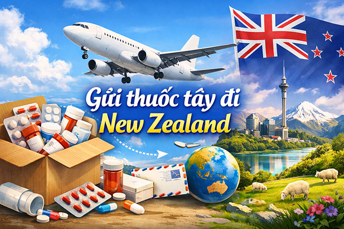Gửi thuốc tây đi New Zealand giá rẻ, uy tín, nhanh chóng