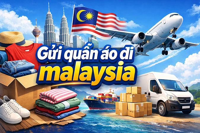 Gửi quần áo đi Malaysia giá rẻ, uy tín, nhanh chóng