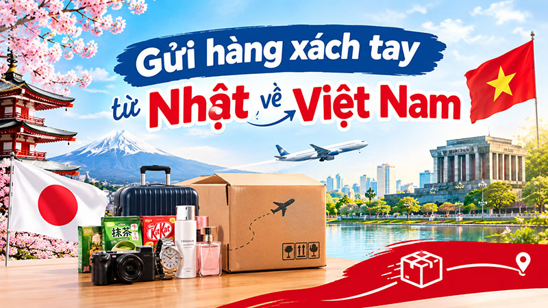 Gửi hàng xách tay từ Nhật về Việt Nam uy tín, giá tốt